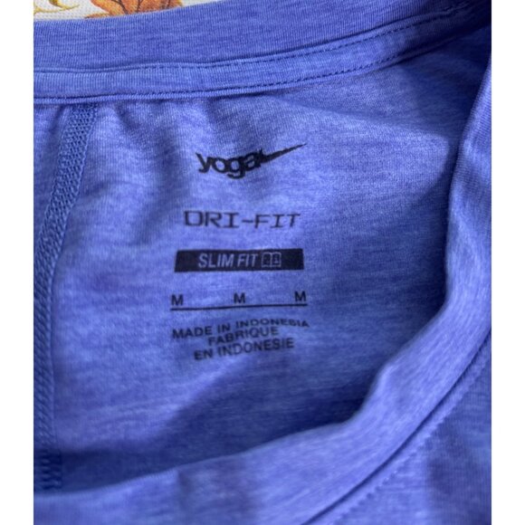 Nike Dri-Fit Men's Purple Yoga Slim-Fit Sleeveless Tank M - Picture 4 of 8